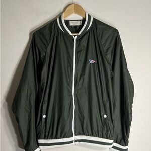 MAISON KITSUNE Dark Green Bomber Jacket